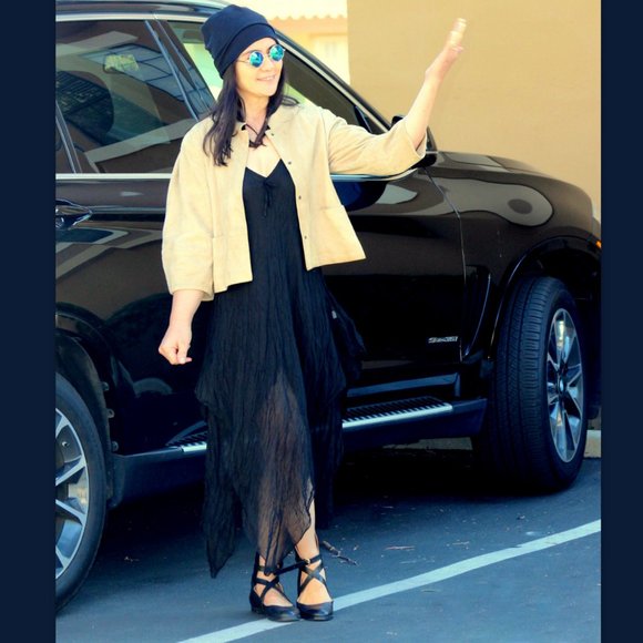 Natural Ecofriendly Cotton Soft Black Dress-One Size (XS-XL) - Picture 3 of 10